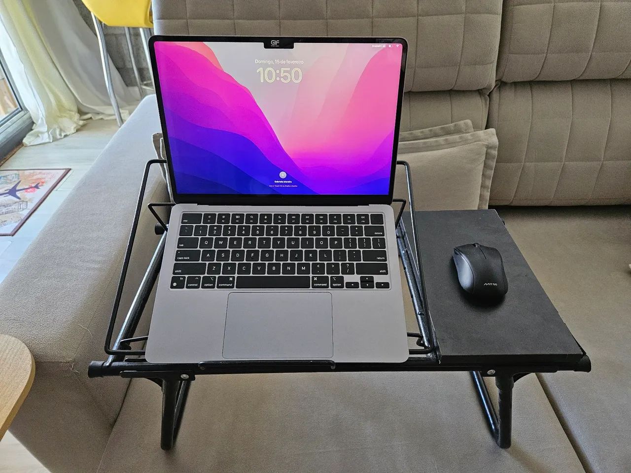 Mesa de colo dobrável para notebook - home office
