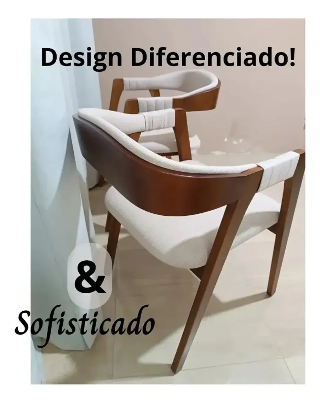Cadeira de madeira para mesa de jantar - Foto 4