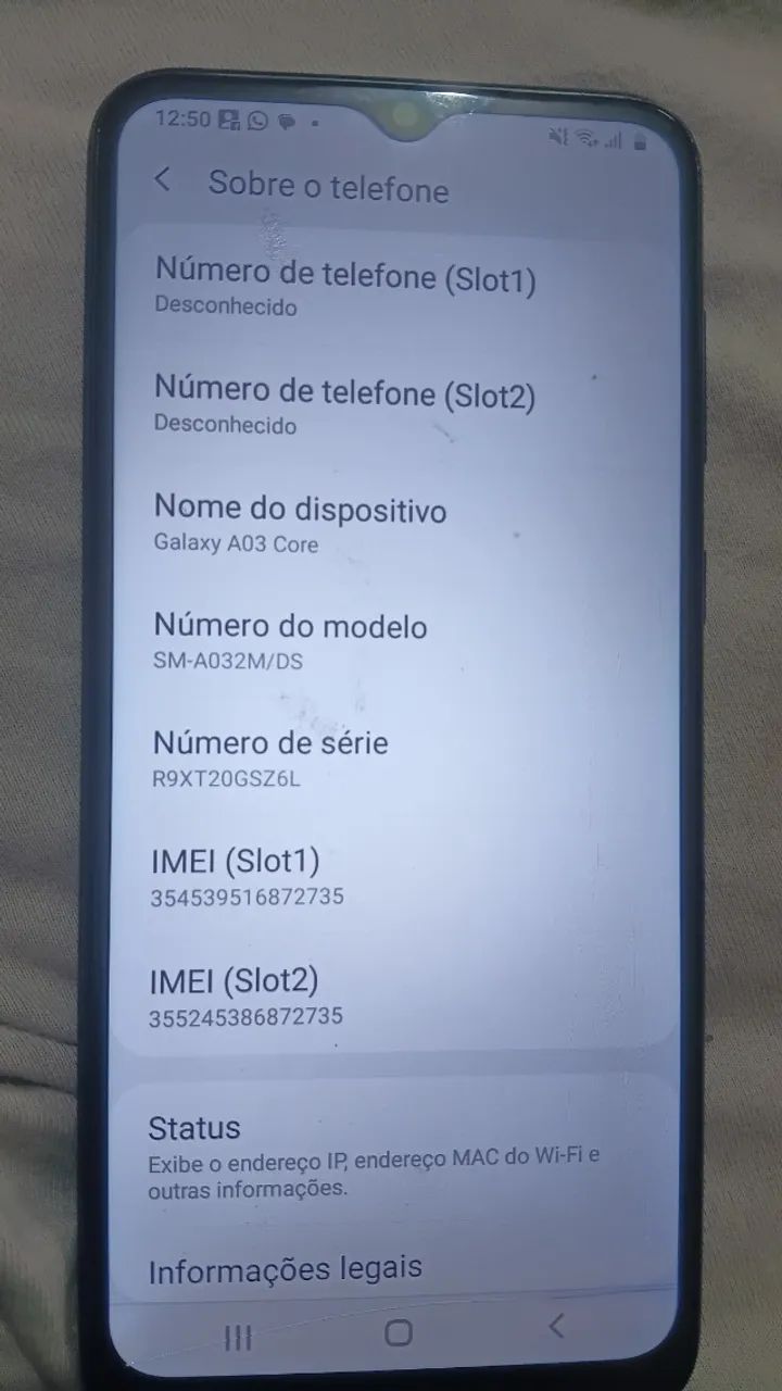 Celular a03core 