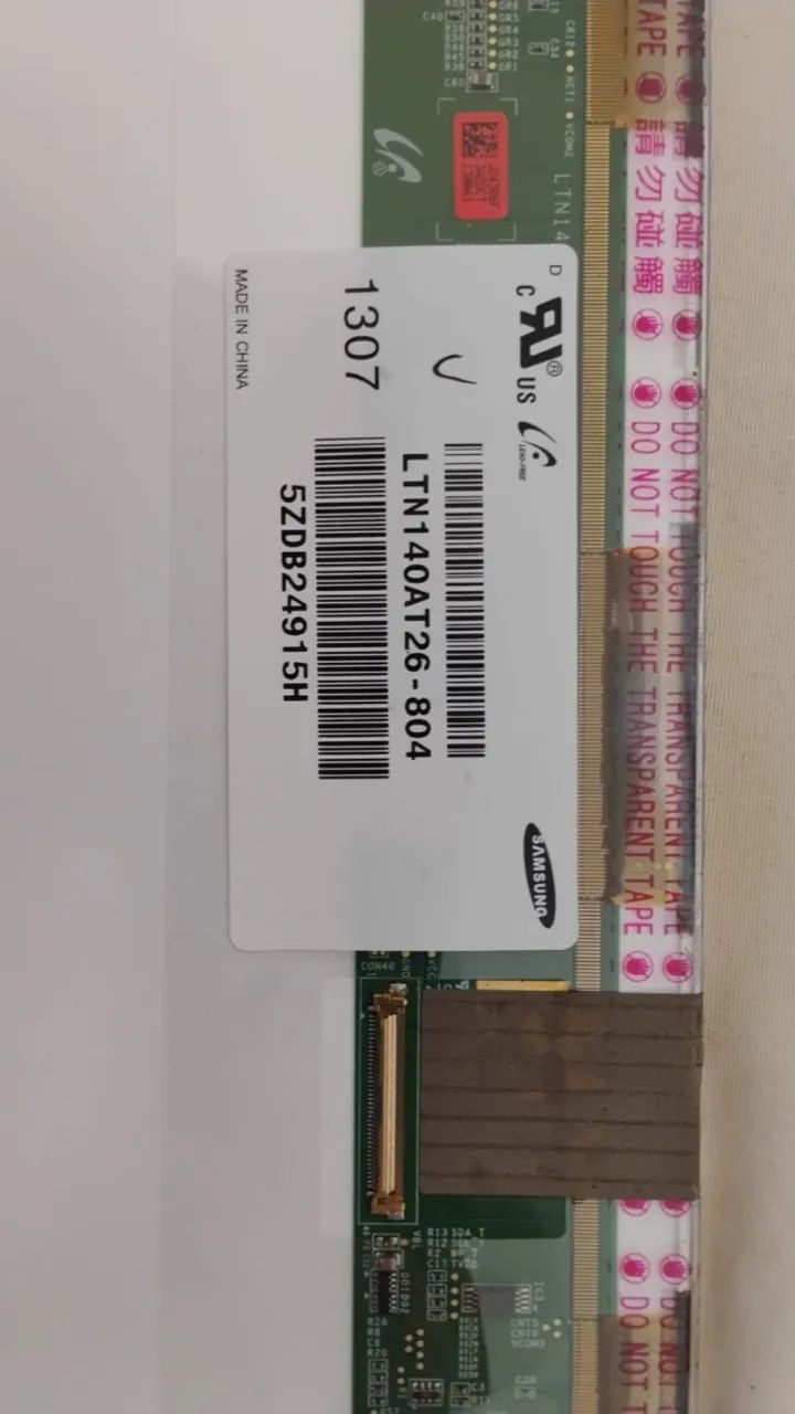 Tela 14" LED Para Notebook Part Number LTN140AT26-804 - Foto 2