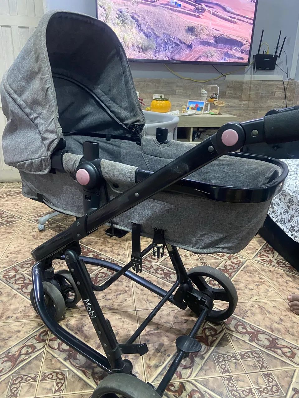 Carrinho de bebê 3 rodas 