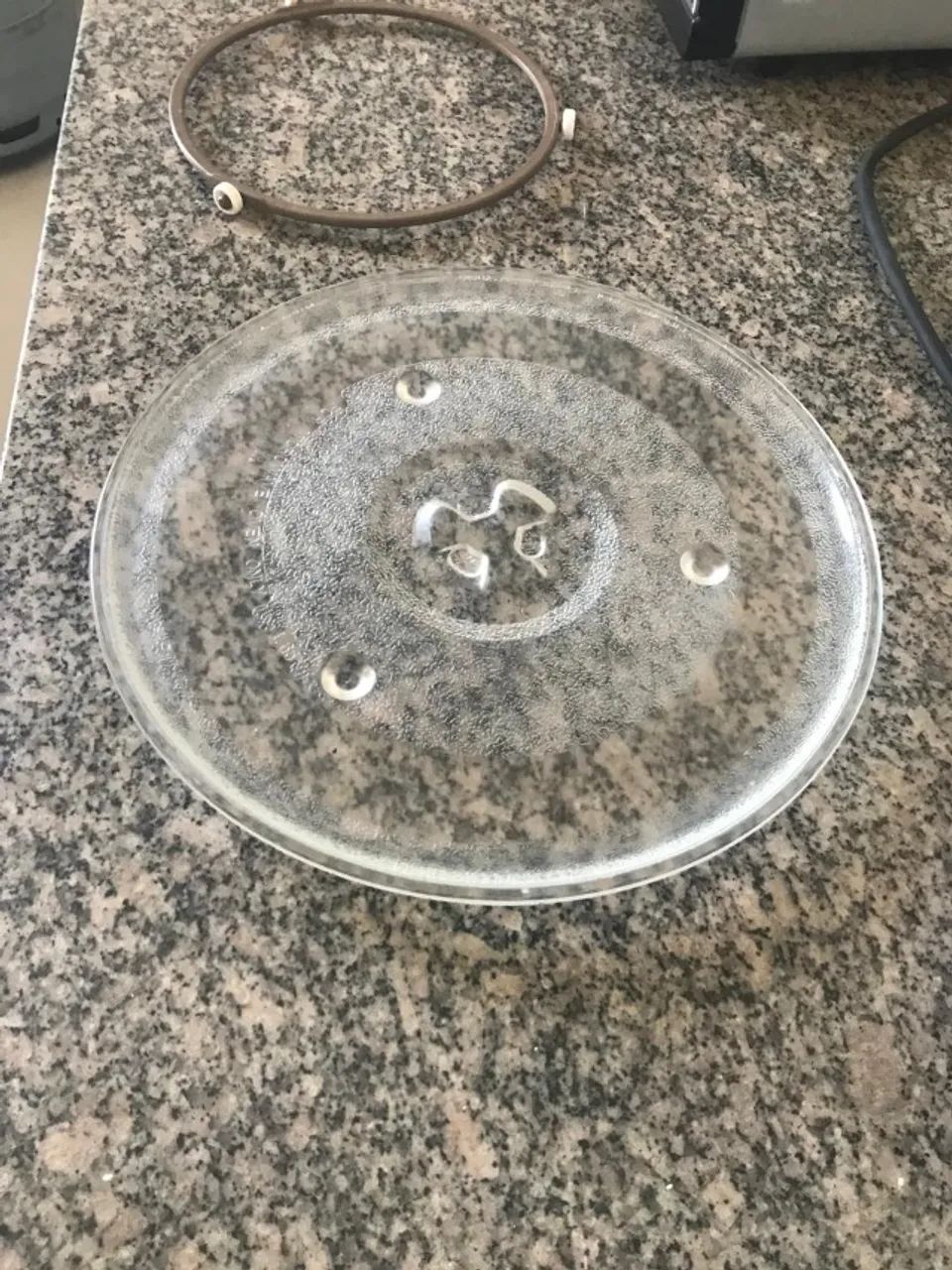 Prato de Vidro + Rodizio do Microondas USADO - Foto 5