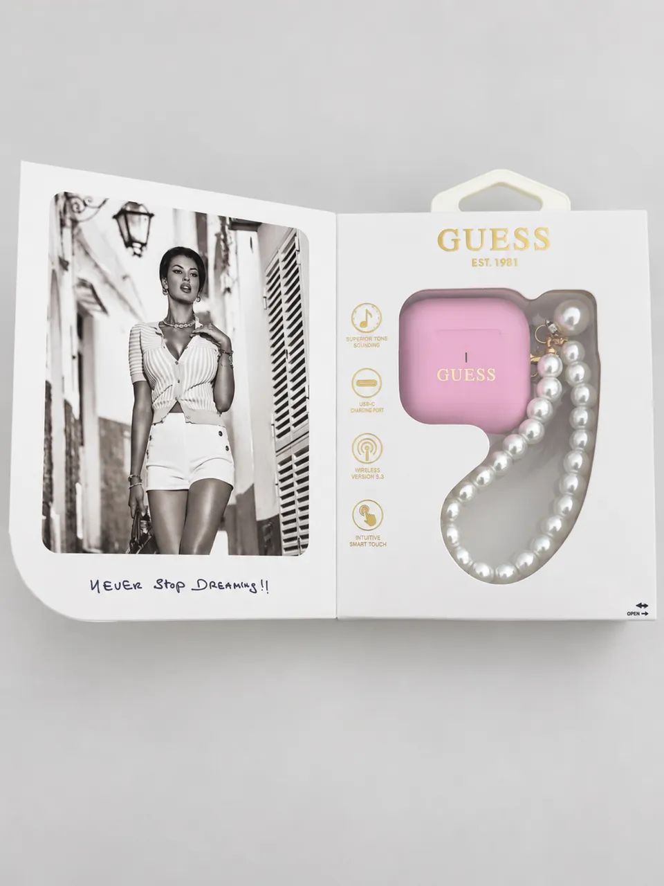 Fone Bluetooth com pérolas GUESS Original !!