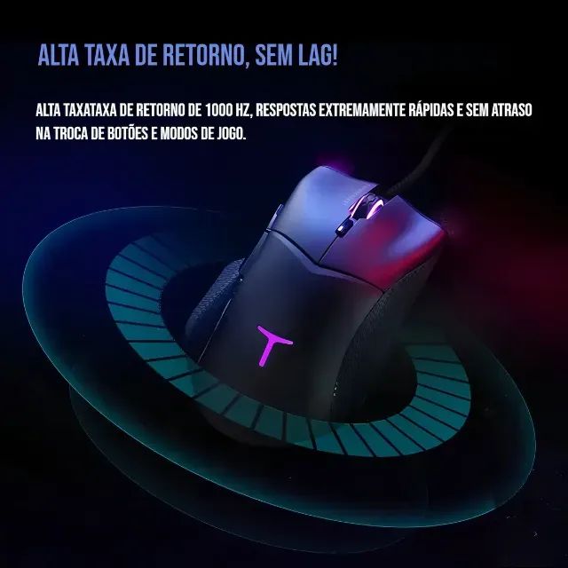 Mouse Thunderobot MG 705 Pro Preto - Foto 5