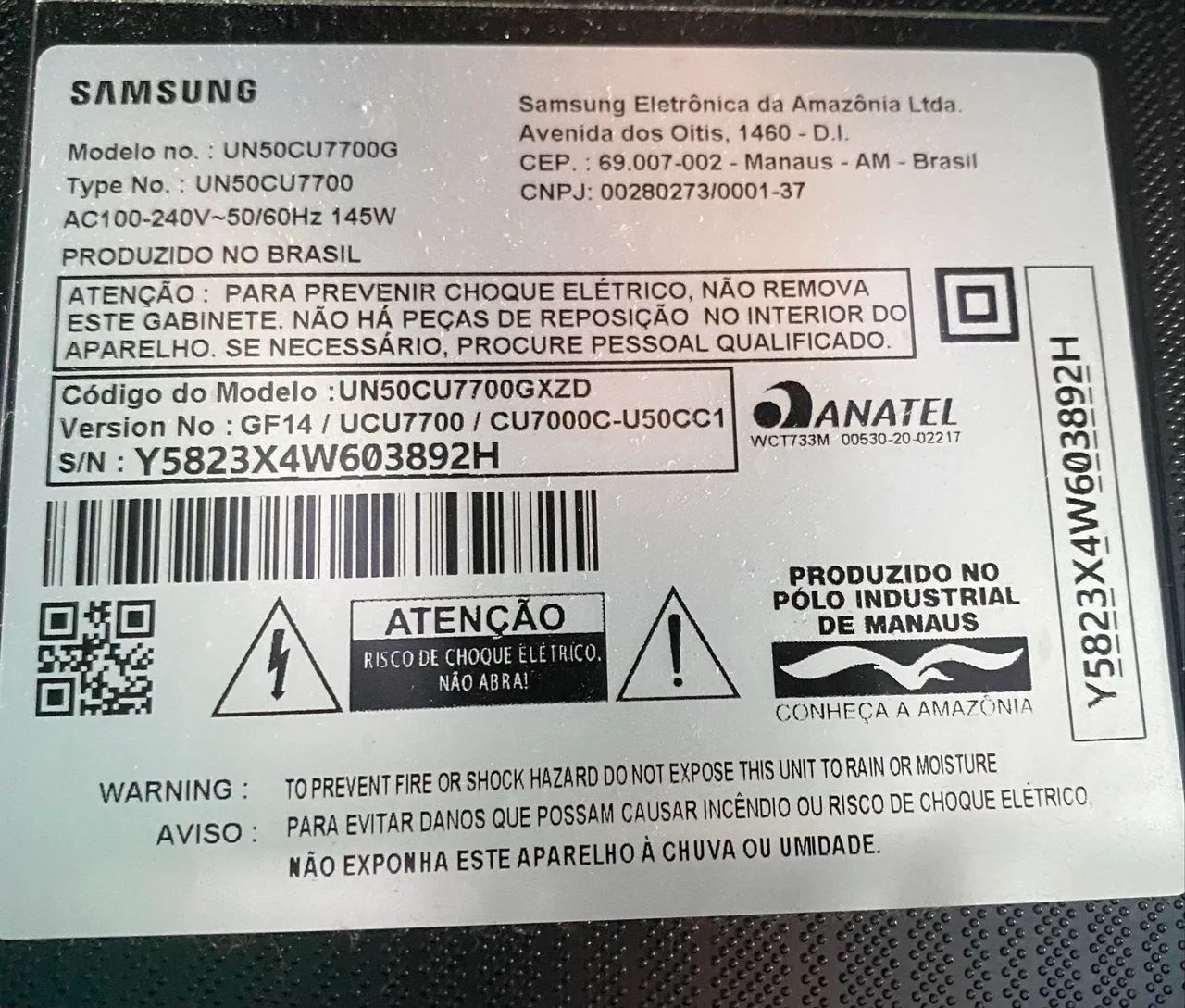 Tv Samsung com defeito  - Foto 3