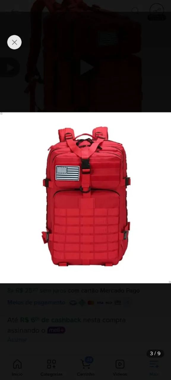 Mochila tática militar