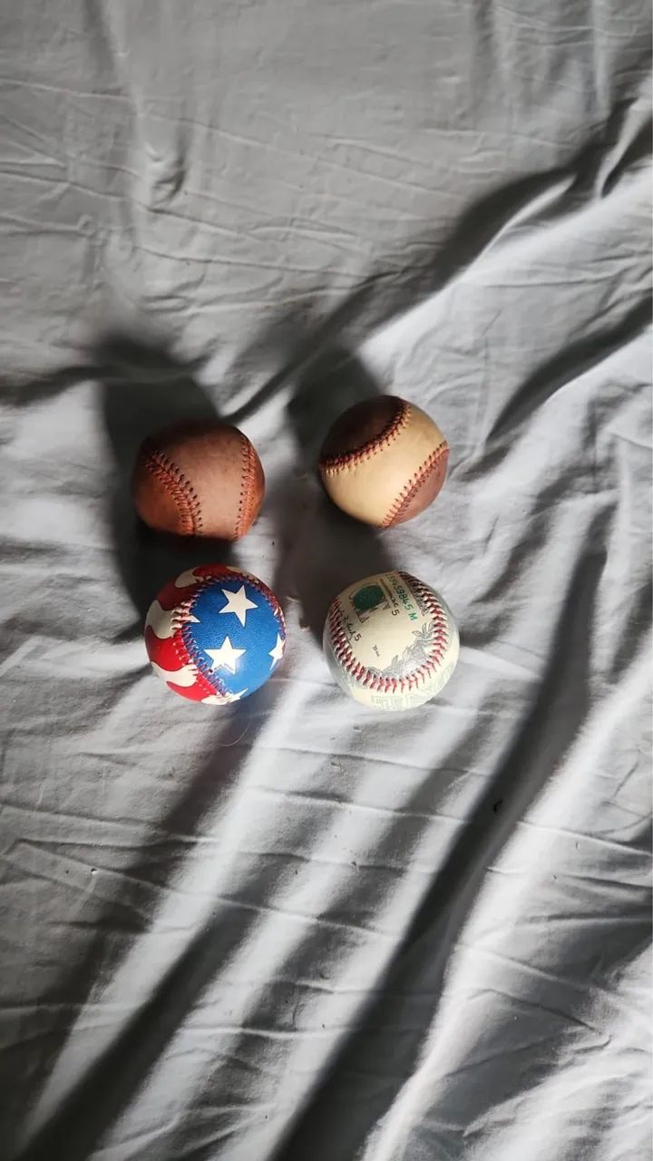 04 bolas de baseball vintage 