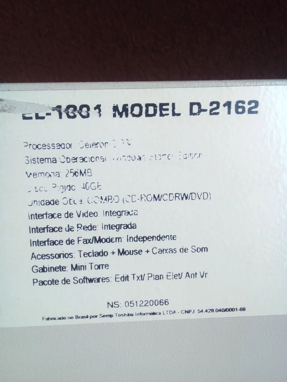 COMPUTADOR SEMP TOSHIBA  - Foto 4