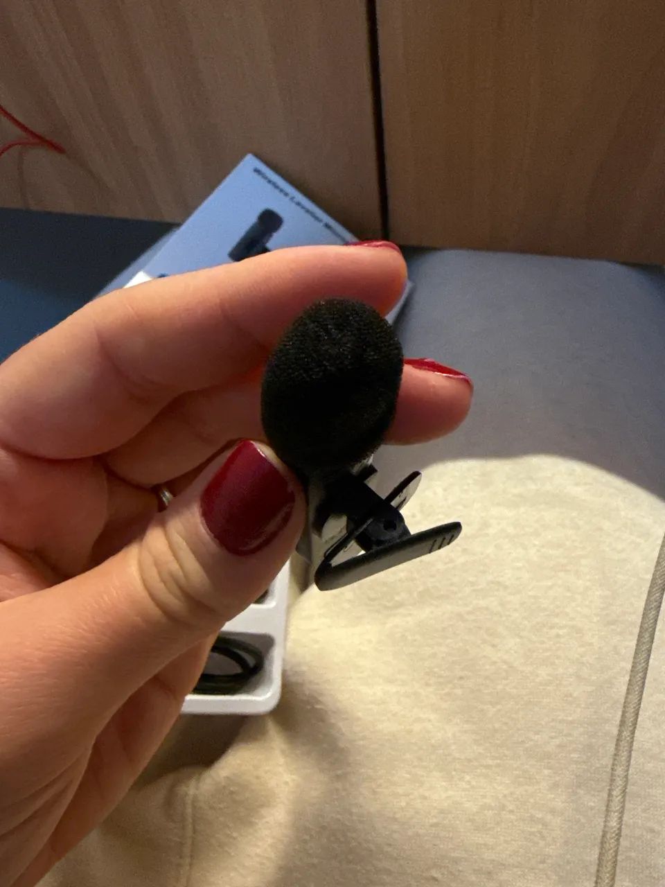 Microfone de lapela sem fio IPhone modelo antigo - Foto 4