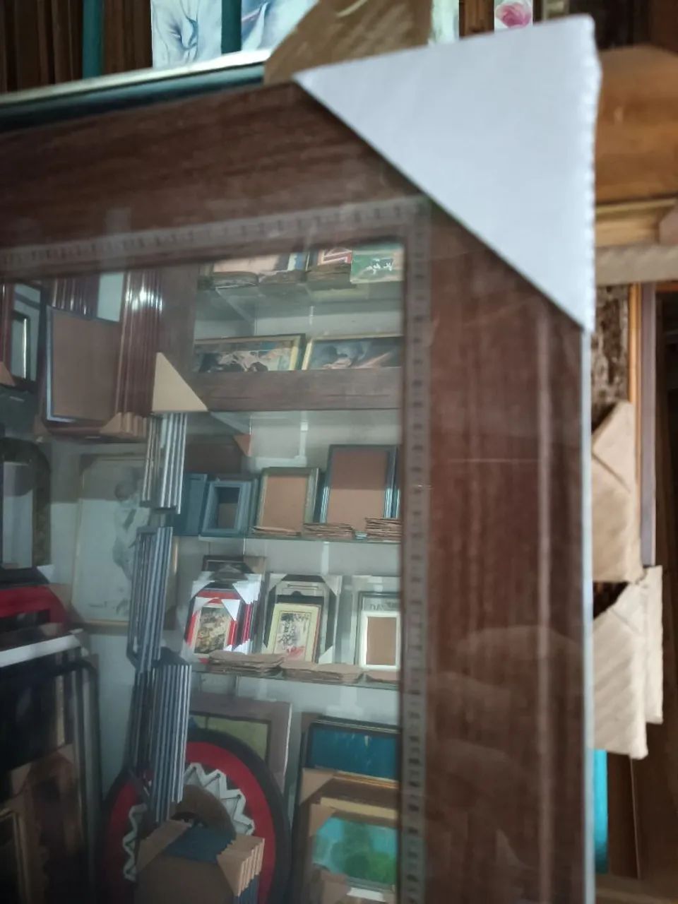 Espelho de Luxo Moldura na cor Marrom rustico - Foto 2
