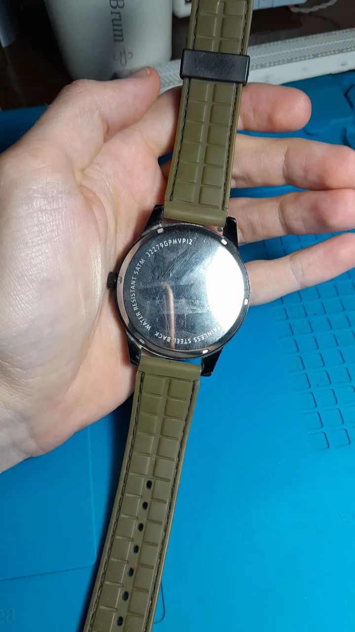 Relógio mondaine 32279gpmvpi2 Militar Black - Foto 2
