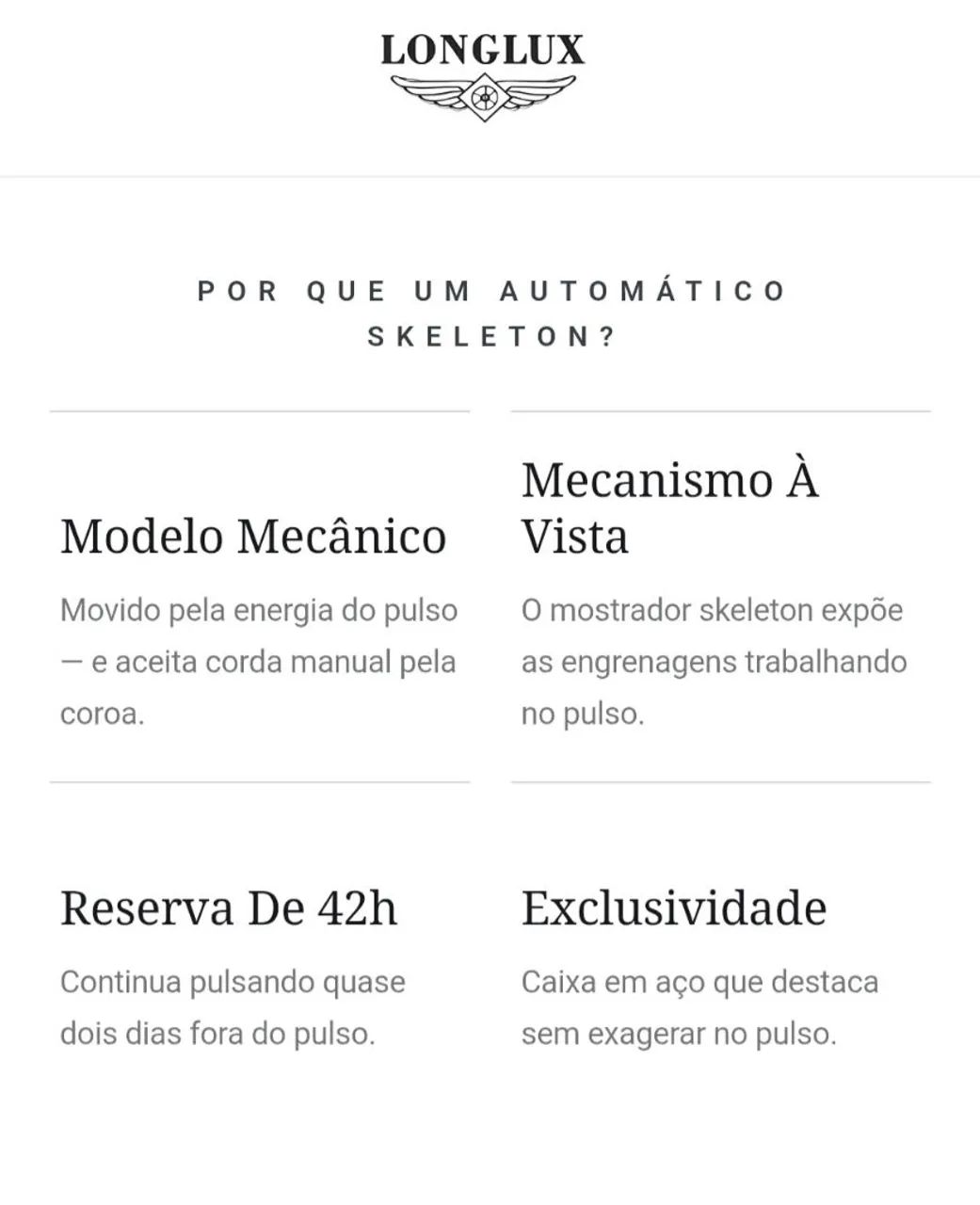 Relógio LongLux Automático - Foto 4