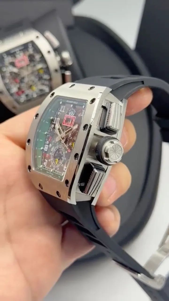 Richard Mille Automático Preto/Prata - Foto 3