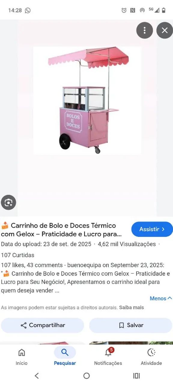 carrinho para doces - Foto 2