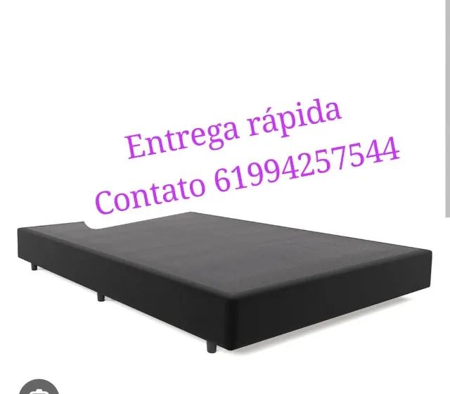 base de cama casal varias cores chama 