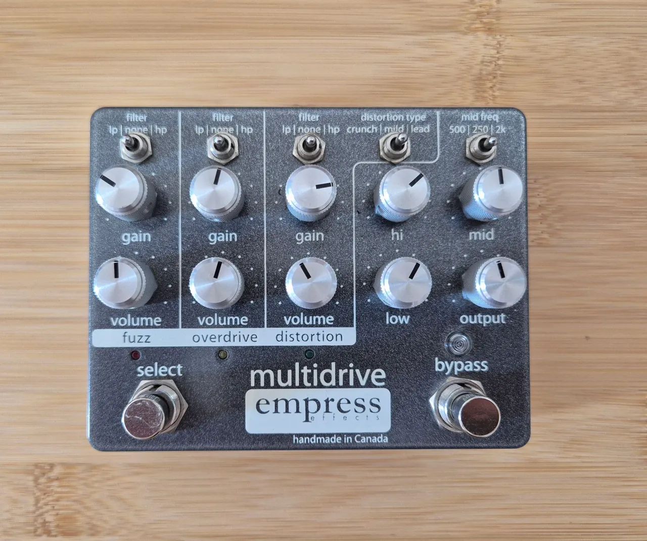 Empress Multidrive (overdrive, Fuzz e distortion) - Instrumentos