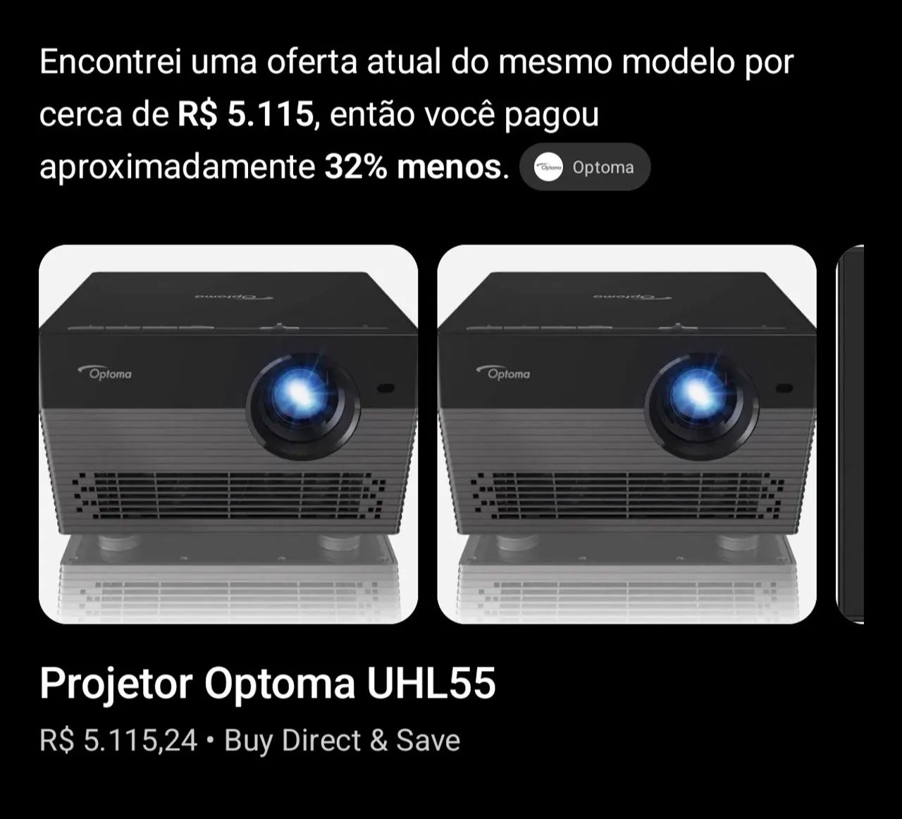 PROJETOR OPTOMA 4K  - Foto 2