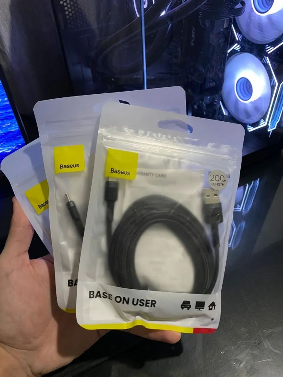 Cabo Baseus USB-C 2 Metros (Lacrado) - Foto 2