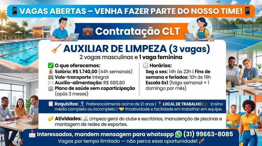 Auxiliar de Serviços Gerais