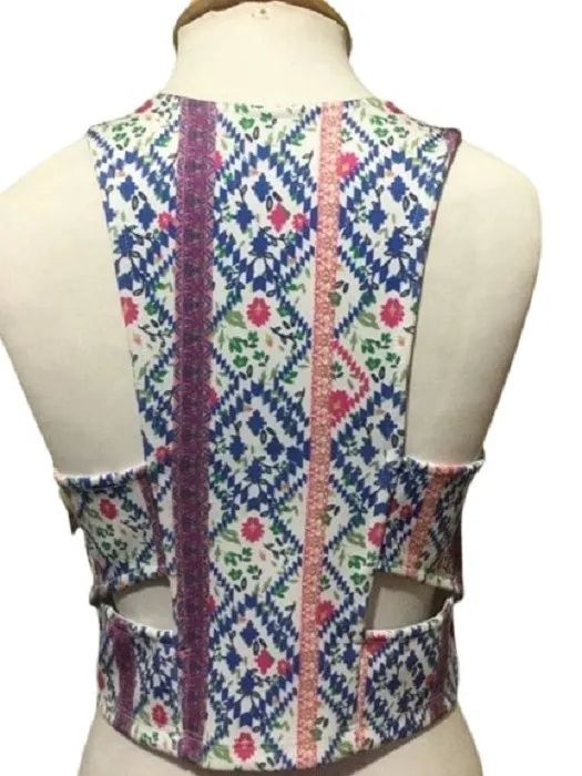 Blusa Cropped Boho Color Renner NOVA!! Tamanho M - Foto 3