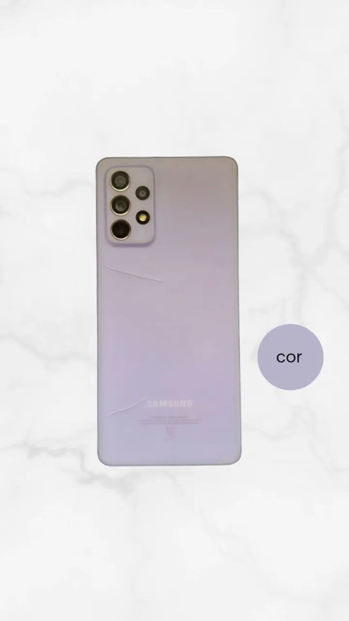 Samsung Galaxy A72 Violeta 128GB - Ótimo Estado  - Foto 3