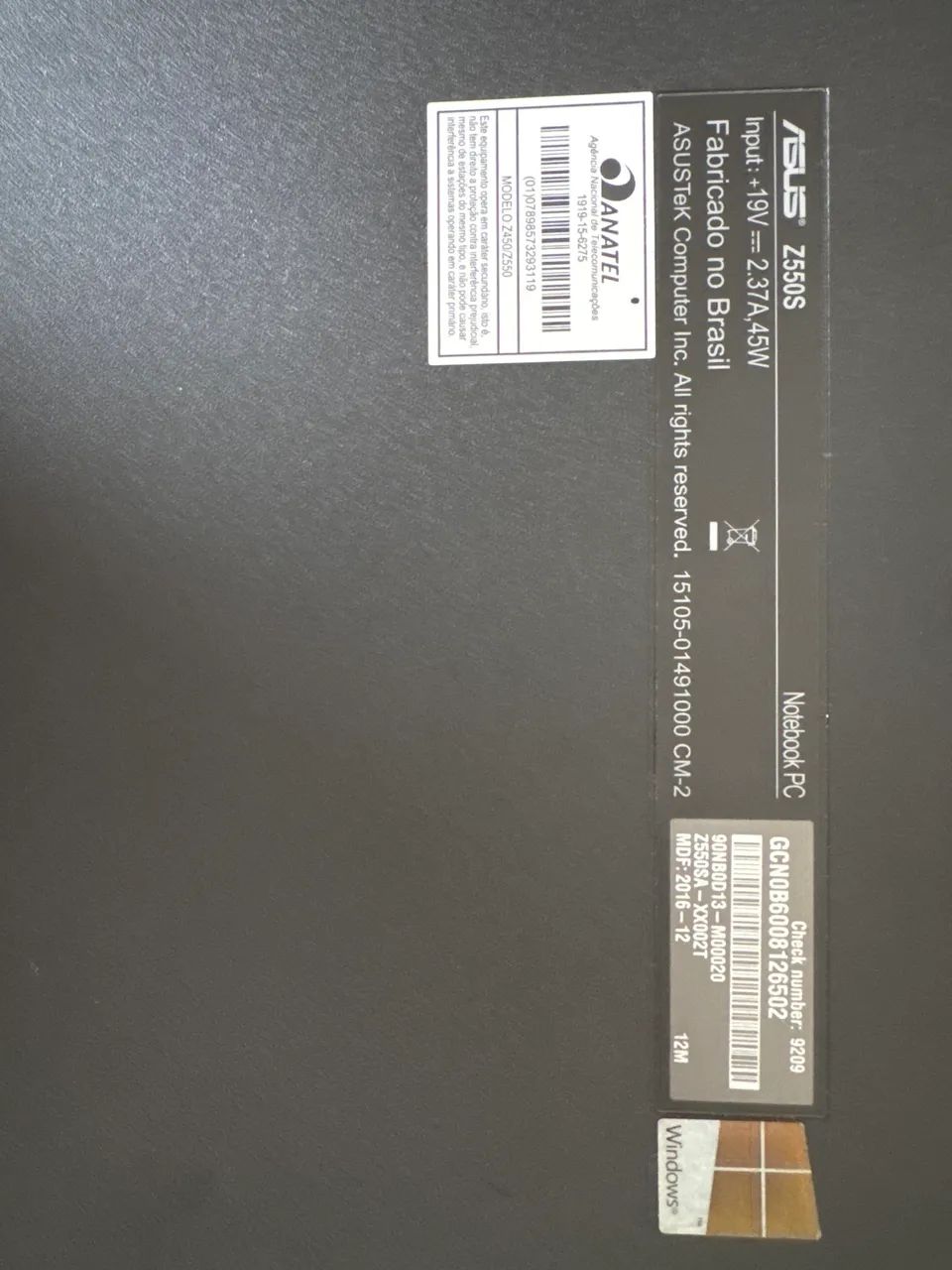 Notebook Laptop Asus Z550S. Partes! - Foto 3