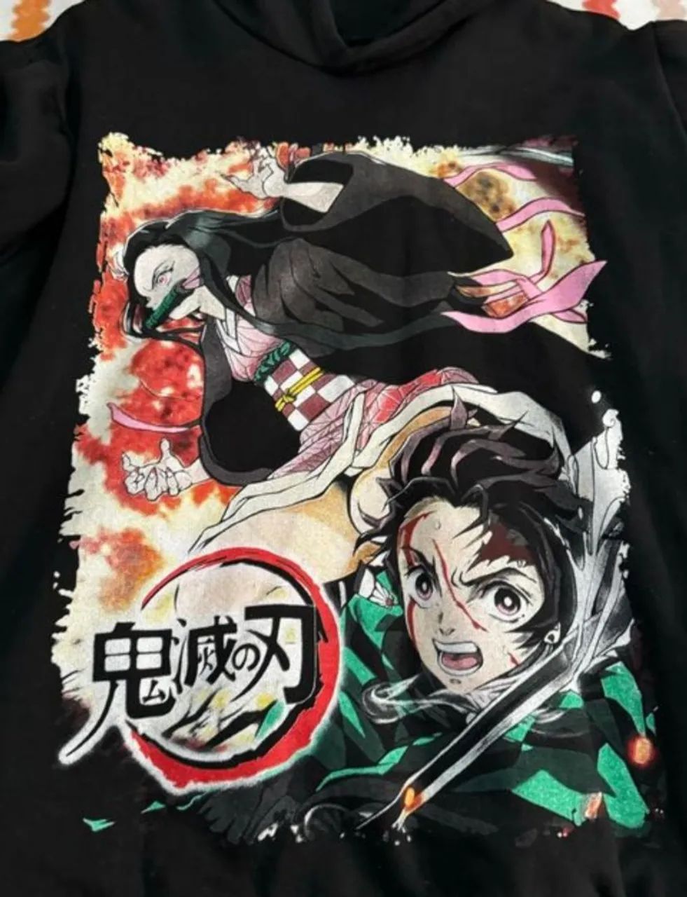 Moletom preto Demon Slayer Kimetsu no Yaiba - Foto 3