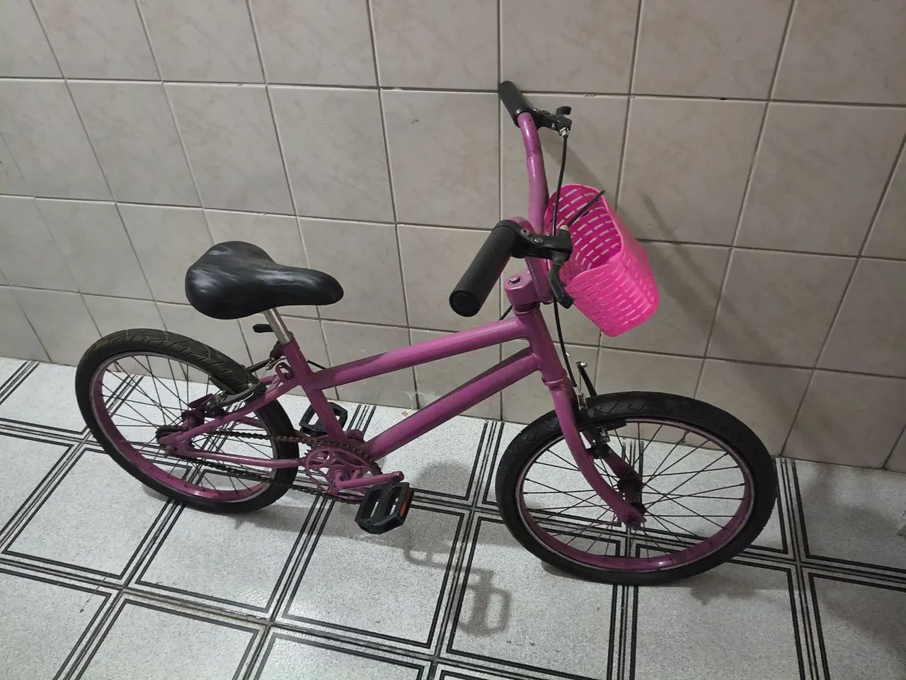 BICICLETA ROXA FEM