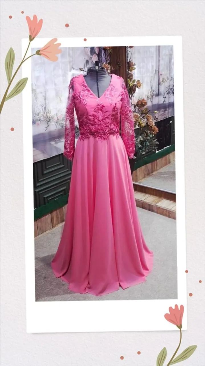 Vestido Madrinha - Rosa