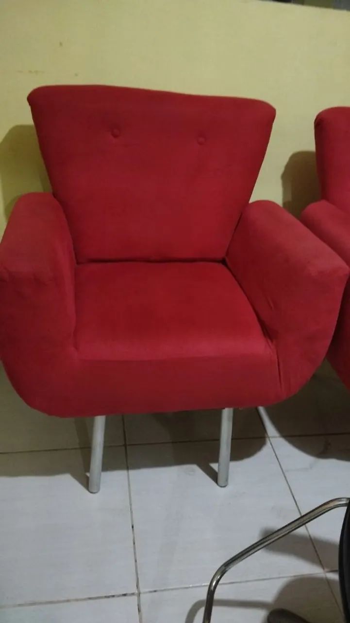 2 Poltronas vermelha  - Foto 2