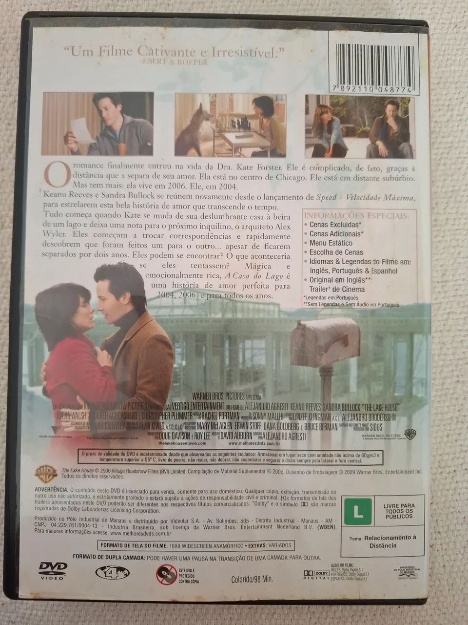 DvD - Filme A Casa do Lago - Foto 2