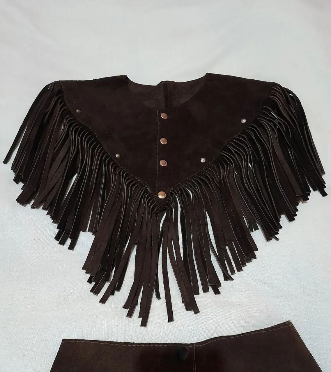 Conjunto country em couro legítimo P - Foto 2