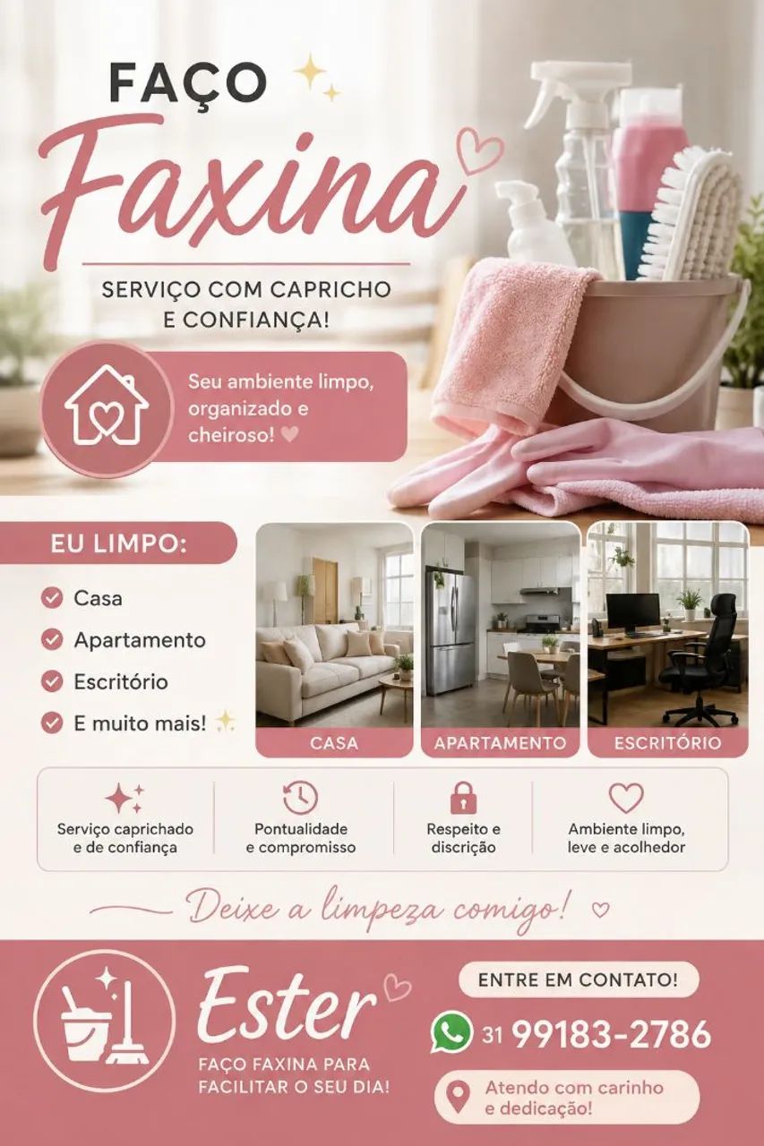 Faço faxina 