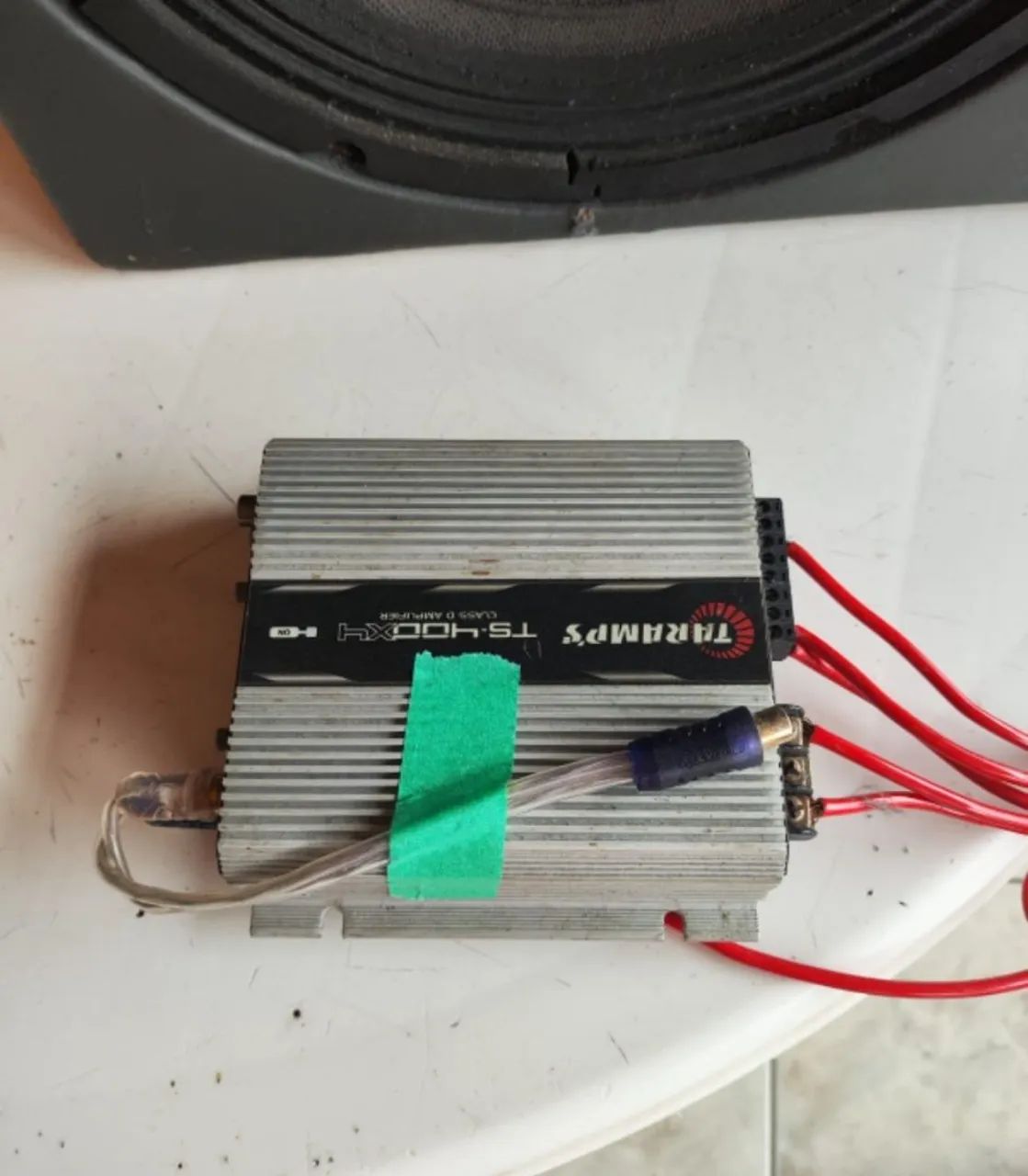 Caixa trio com amplificar e cabos - Foto 3