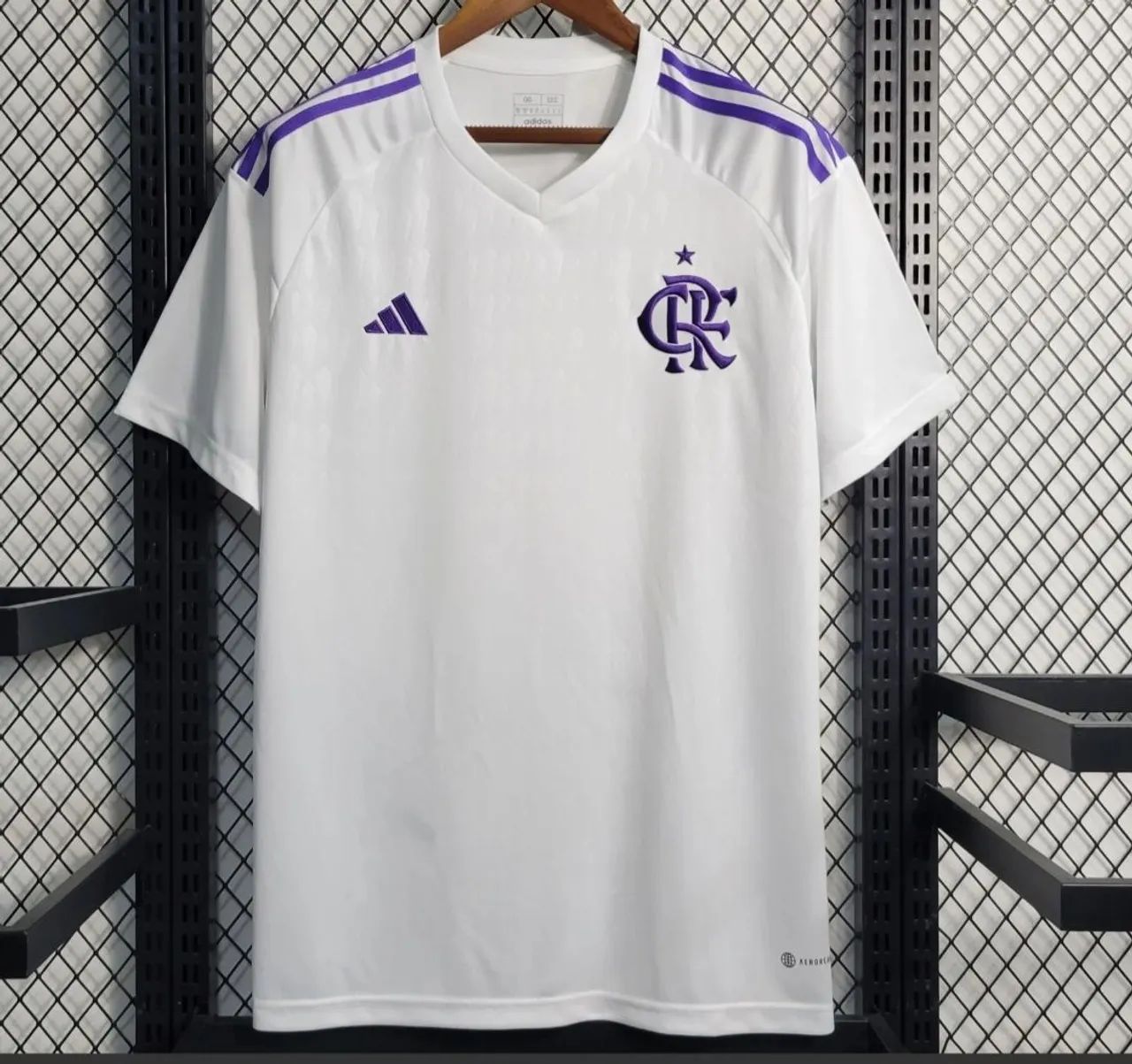 Camisa Flamengo branca e roxa 2023 