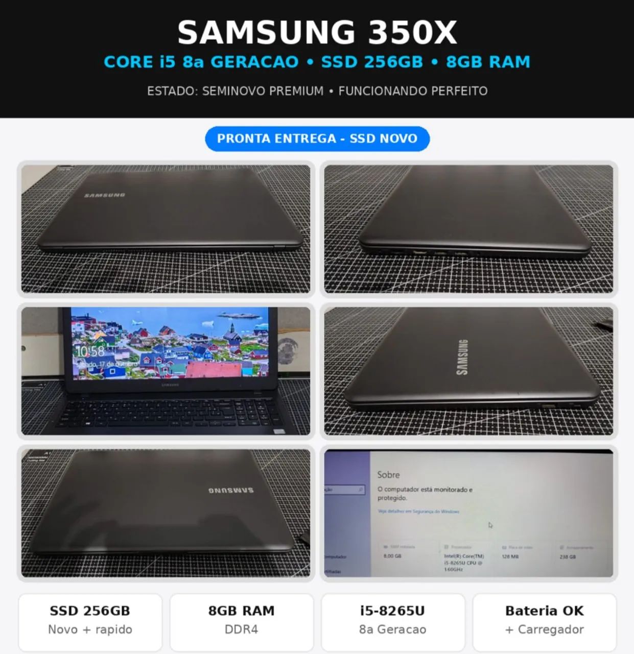 Notebook Samsung 350X .