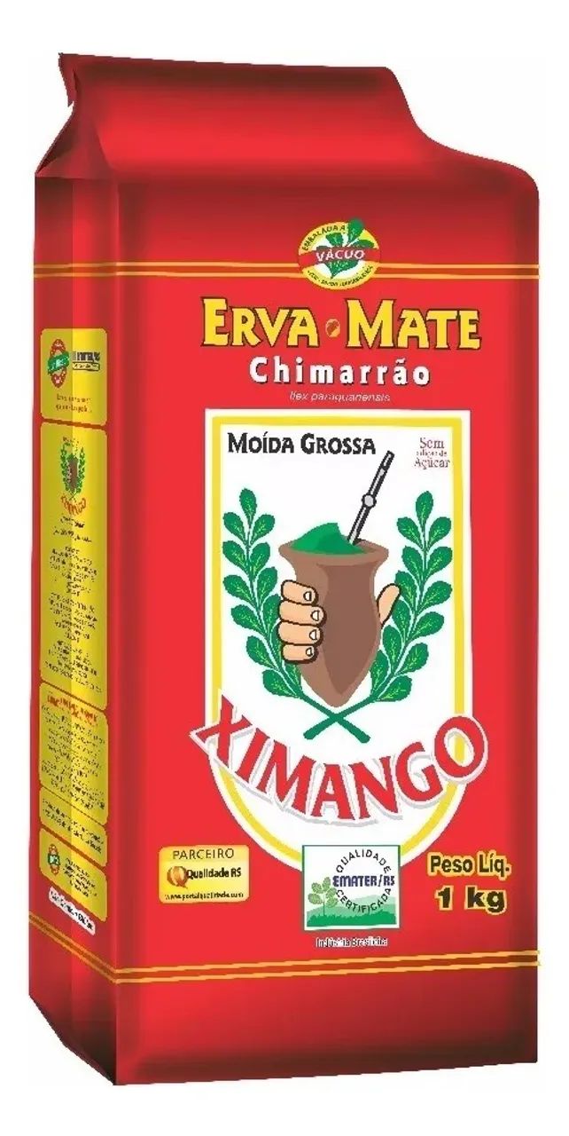Kit 10 Erva-mate De Chimarrão Moída Grossa 1kg Ximango - Foto 2