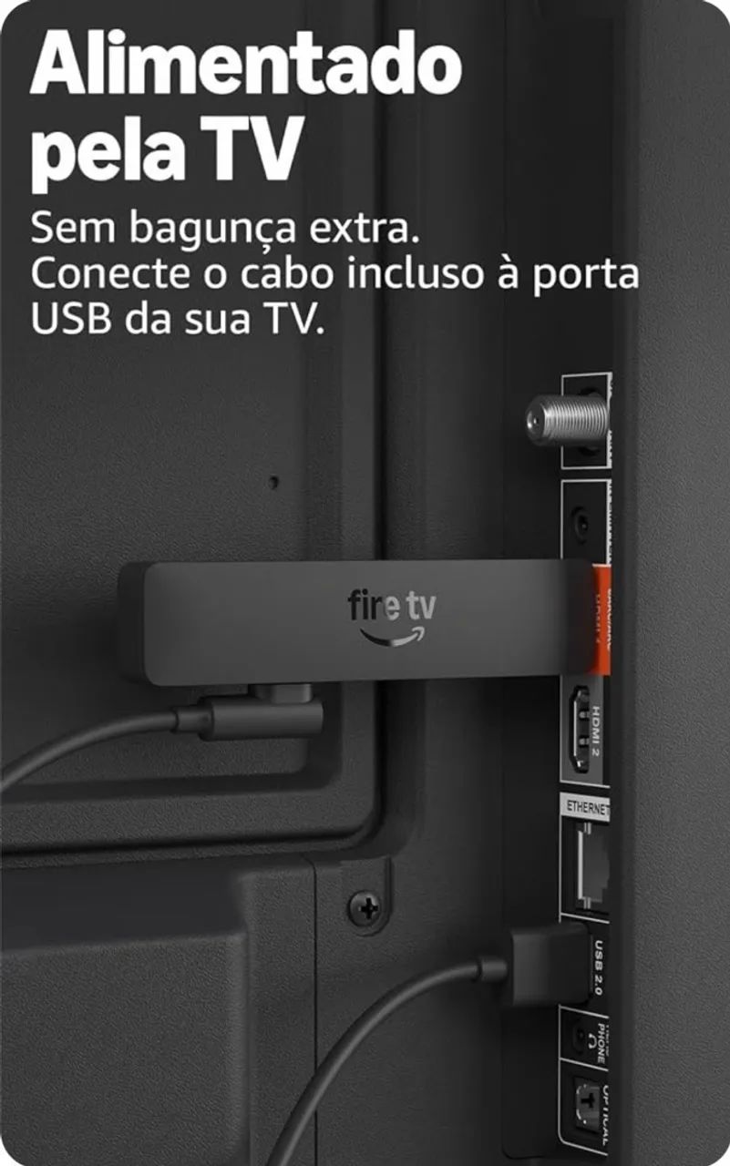 FIRE TV STICK HD AMAZON - NOVO - Foto 3