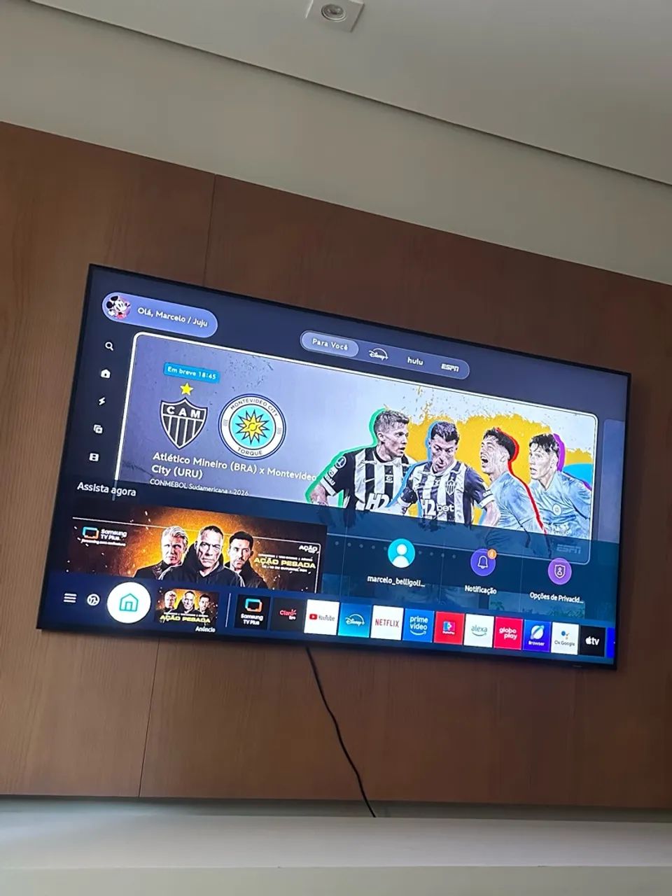 TV Samsung 60 polegadas AU8000 - Foto 2