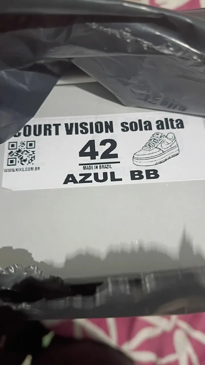 Air force court vision azul bebê plataforma  - Foto 4