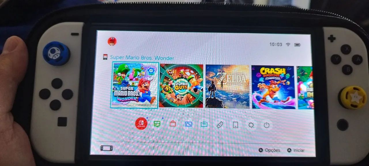 Nintendo Switch OLED + jogos e acessórios  - Foto 4