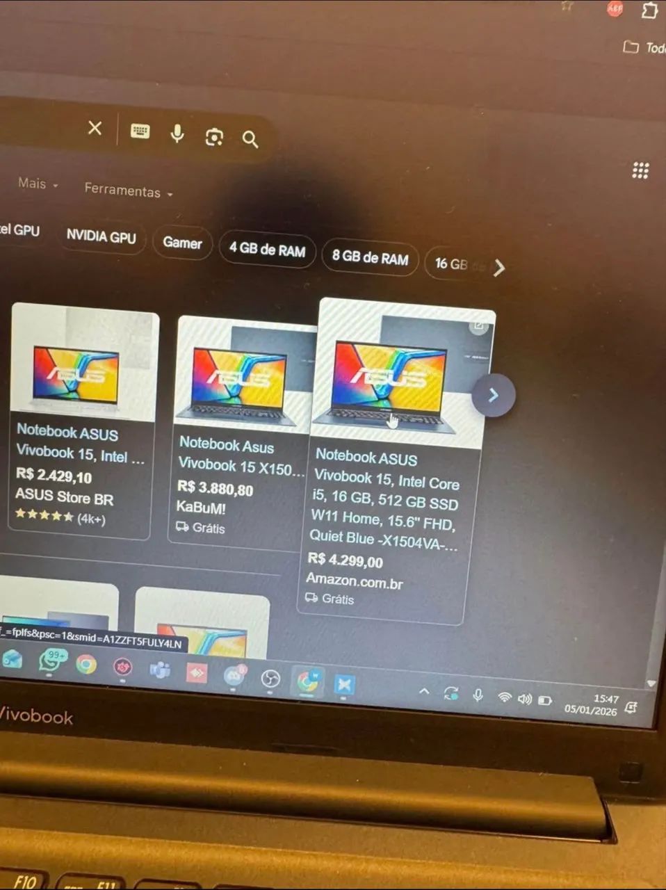 Notebook ASUS VIVOBOOK i5 - Foto 5