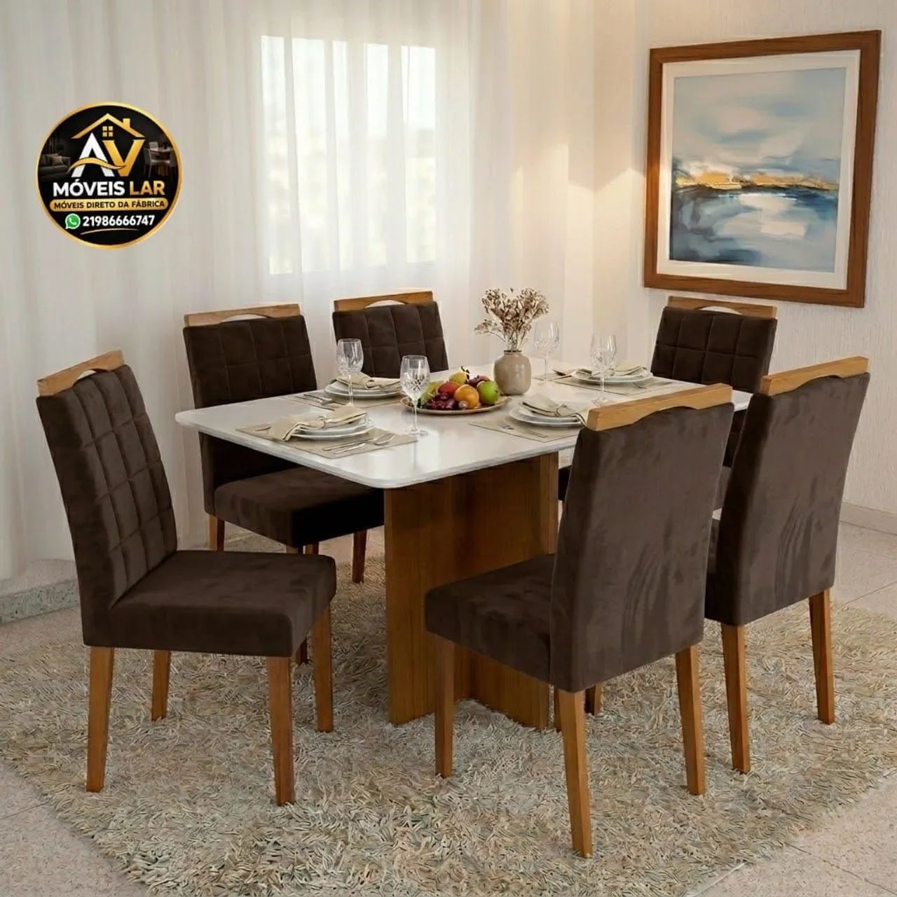Mesa de jantar com 6 cadeiras  - Foto 5