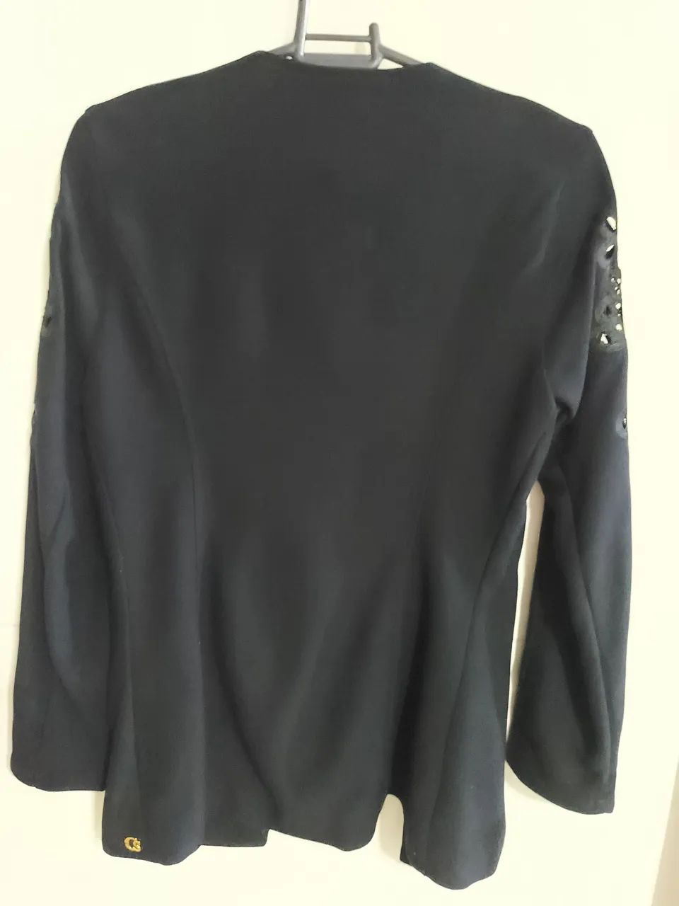 Blazer Carmen Steffens Preto P Novo - Foto 5