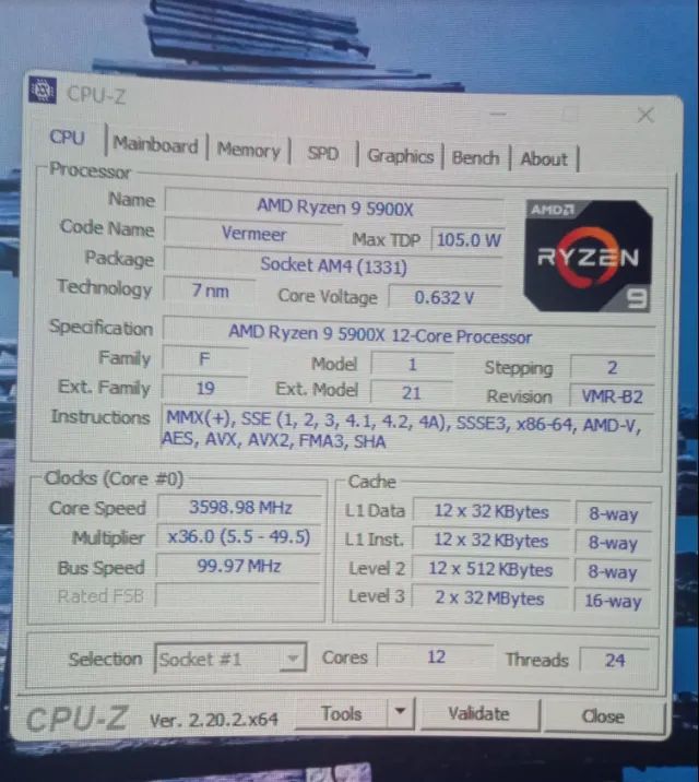 Ryzen 9 5900x - Foto 3