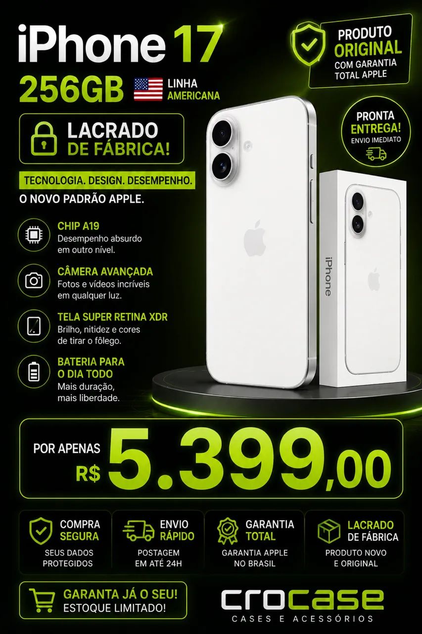 iPhone 17 256GB lacrado 