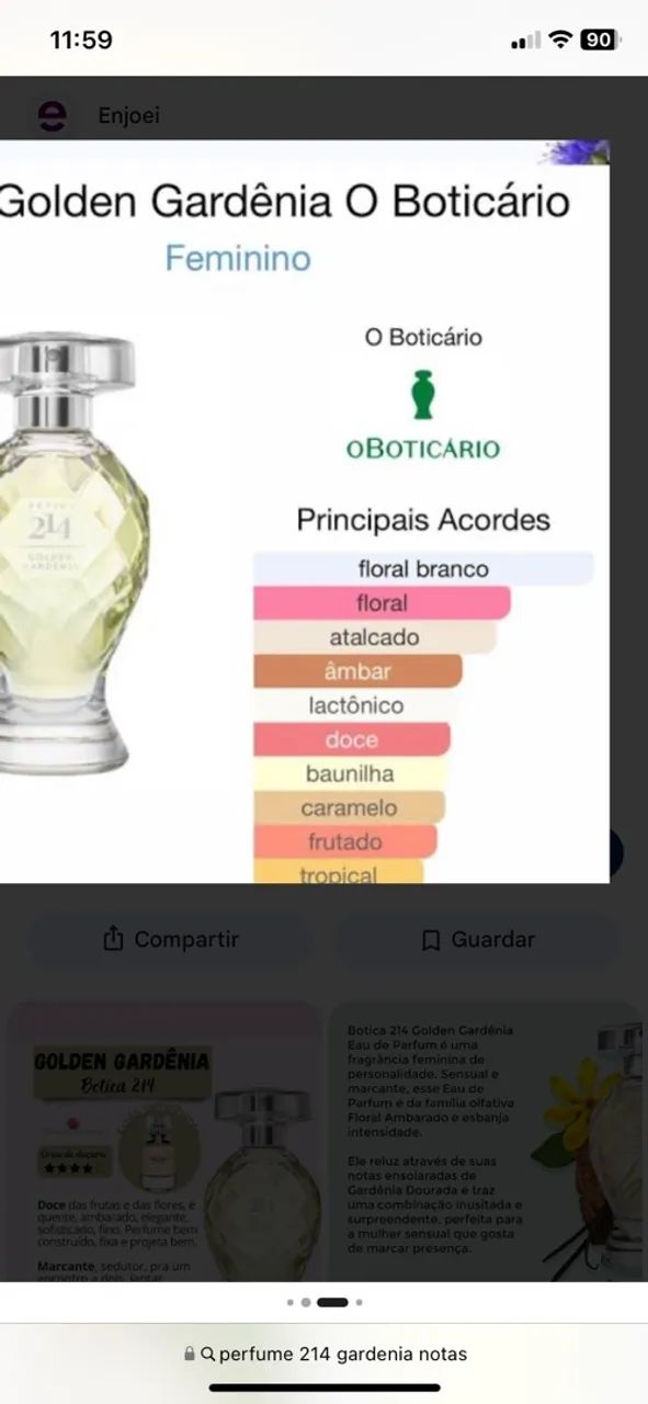 Perfume 214 Gardênia Boticário  - Foto 3