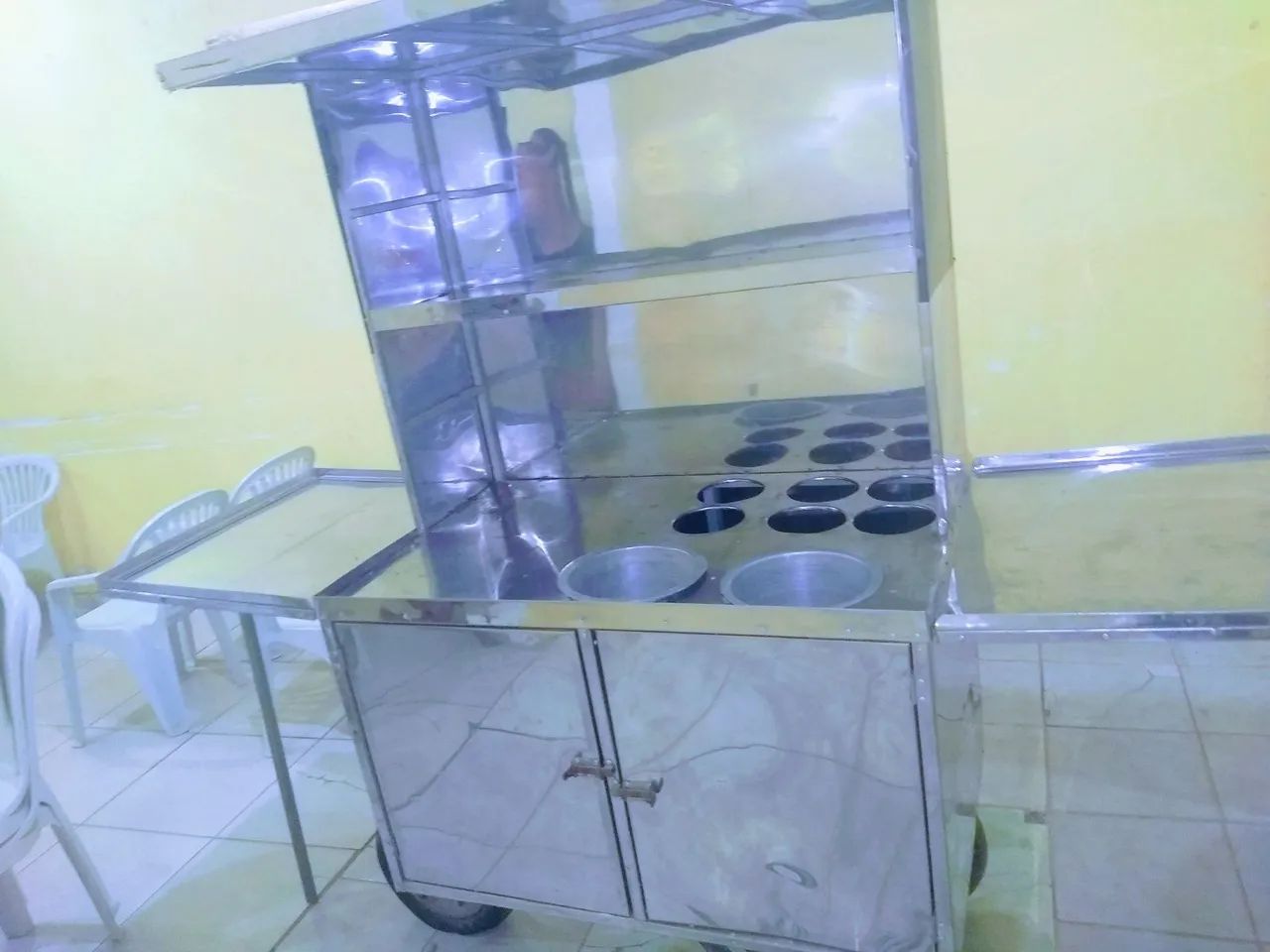 Carrinho de inox 