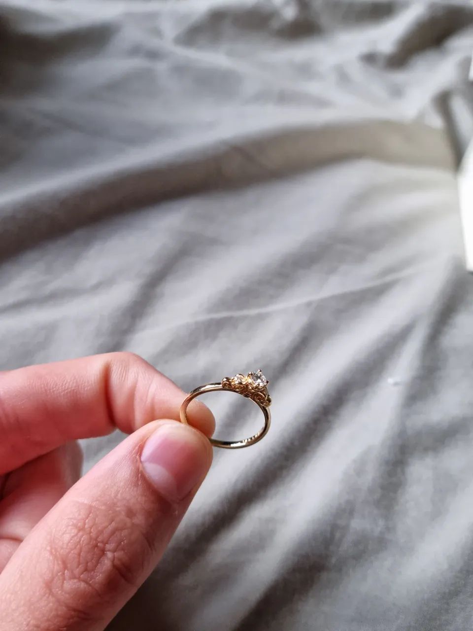 Anel Noivado Liebe Poesie Ouro 18k Diamantes  - Foto 4
