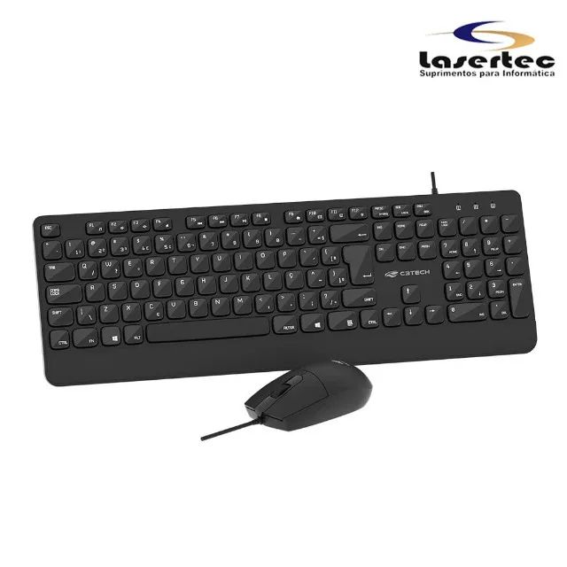 Kit Teclado + Mouse USB com Fio C3Tech KT-150BK Multimídia - Foto 3